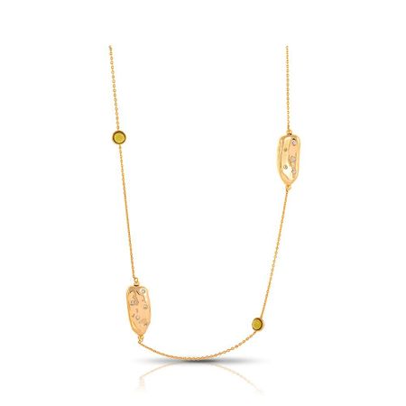 Серебряное колье с ситаллом и фианитами с позолотой viva la vika колье piped edge squere crystal necklace – champagne