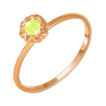 Золотое детское кольцо с хризолитом бюбхен масло детское 200 мл календула