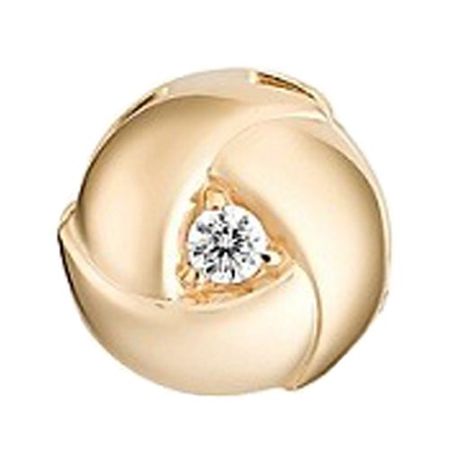 Золотая подвеска с фианитом подвеска стеклянная yancheng shiny золотая 13х14 см