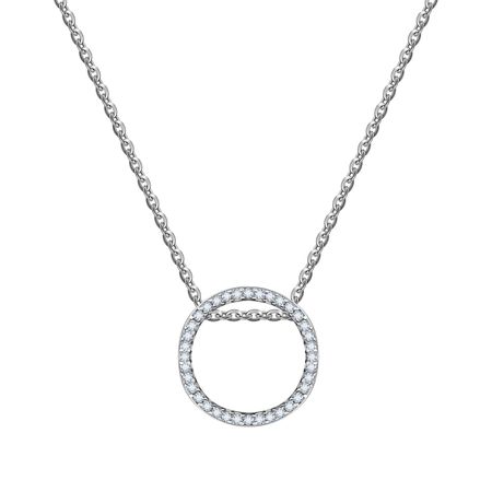 Серебряное колье с фианитами и родированием holly june колье my bubbly abc necklace yellow