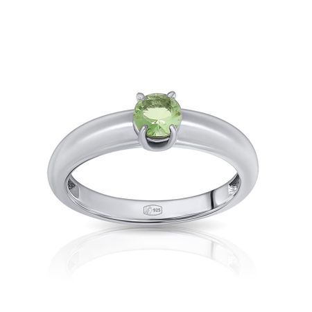 Серебряное кольцо с ювелирным стеклом