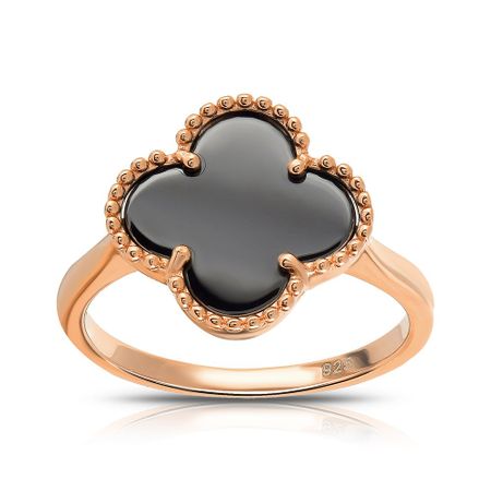 Серебряное кольцо с керамикой из коллекции КЛЕВЕР