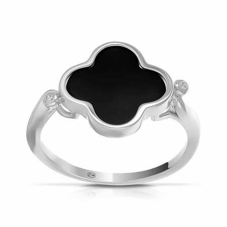 Серебряное кольцо с керамикой и фианитами коллекция КЛЕВЕР коллекция карт manhwa yoon haewon 55 шт