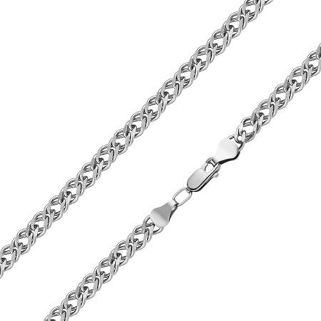 Серебряный полновесный браслет Двойной ромб с алмазной гранью бамбуковые зубочистки с двойной головкой