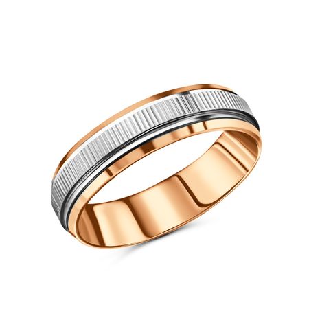 Золотое обручальное кольцо с вращающейся вставкой 5 мм