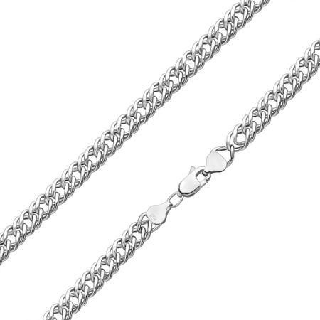 Серебряный полновесный браслет Двойной ромб с алмазной гранью бамбуковые зубочистки с двойной головкой