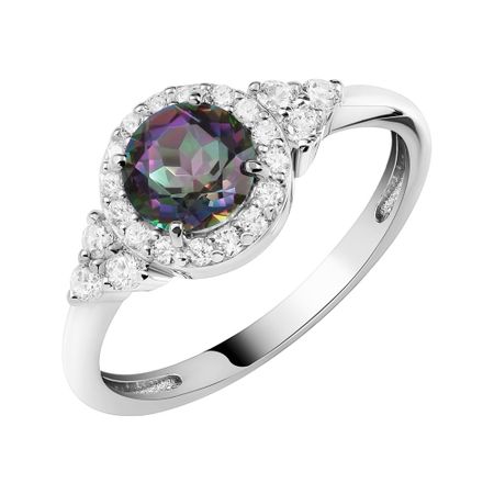 Кольцо TALANT из серебра с кварцем и фианитами