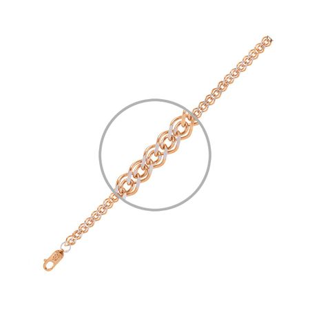 Серебряная цепочка Нонна с позолотой и алмазной гранью