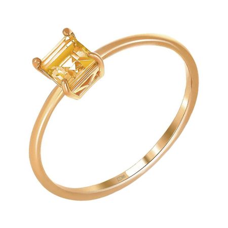 Кольцо детское TALANT из золота с цитрином солнцезащитное молочко для лица и тела sun style детское молочко солнцезащитное spf 50