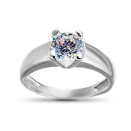 Кольцо из серебра с кристаллом SWAROVSKI