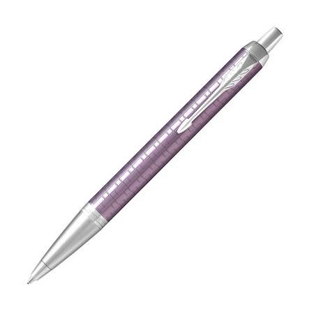 Шариковая ручка Parker IM Premium DK Violet CT с синим стержнем