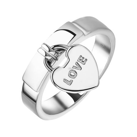 Серебряное кольцо Сердце с родированием гелиевый шар ins 40 дюймов сердце