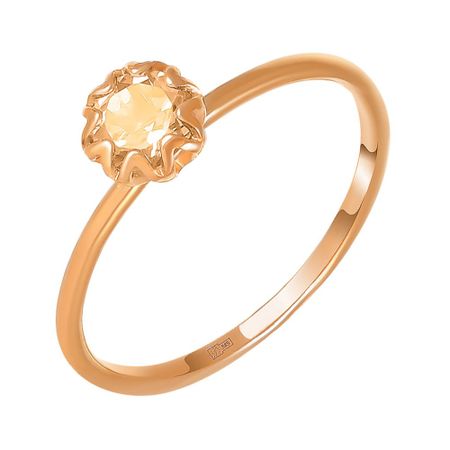 Кольцо детское TALANT из золота с цитрином солнцезащитное молочко для лица и тела sun style детское молочко солнцезащитное spf 50