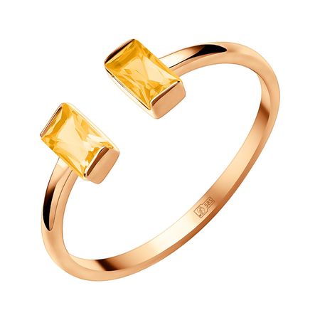 Золотое кольцо с цитринами