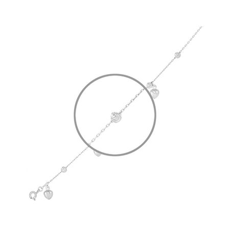 Серебряный браслет Сердце с родированием гелиевый шар ins 40 дюймов сердце