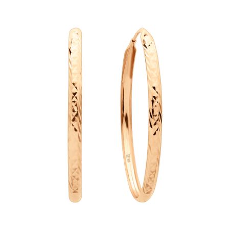 Золотые серьги с алмазной гранью