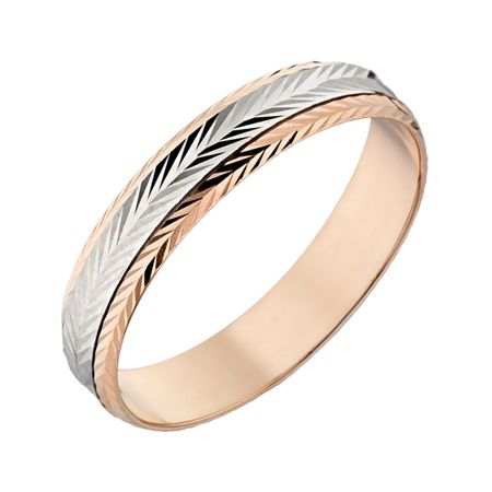 Золотое обручальное кольцо с вращающейся вставкой  4 мм