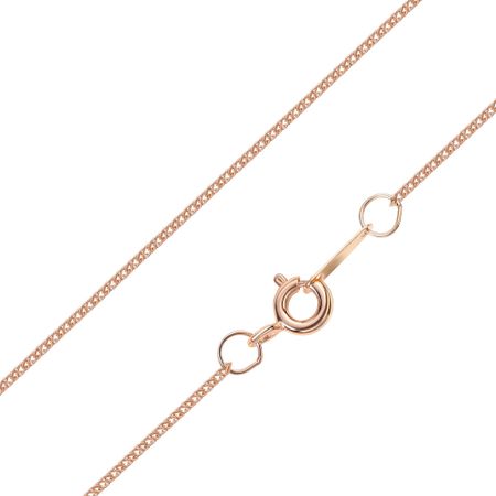 Серебряная цепочка Двойной ромб с позолотой и алмазной гранью