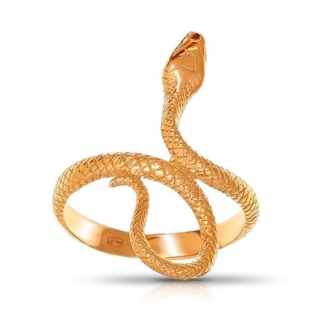 Кольцо Змея из серебра шарнирная 3d печать змея пластик