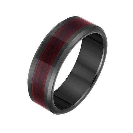 Кольцо из серебра с керамикой и красным деревом оригинальные kailh new edition переключатели с красным сердечником 2 шт