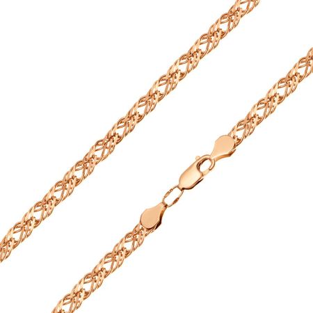 Серебряный браслет Тройной ромб с позолотой крючок тройной ofelis hantverk