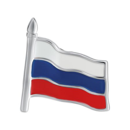 Серебряный значок с эмалью значок красная поляна сочи zzs 01367