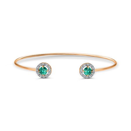 Золотой жесткий браслет с кварцем и фианитами с родированием медицинский жесткий лапароскоп 0 30 градусов 5 мм 10 мм