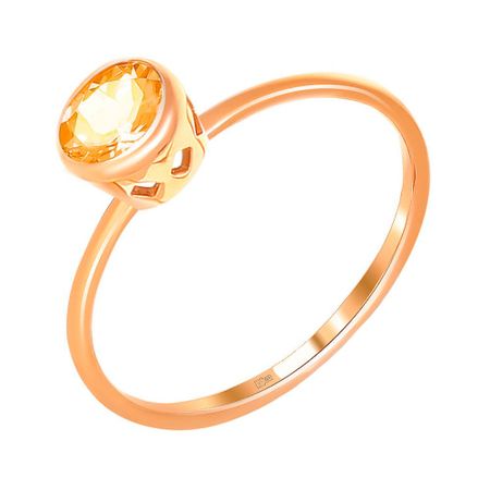 Кольцо детское TALANT из золота с цитрином солнцезащитное молочко для лица и тела sun style детское молочко солнцезащитное spf 50