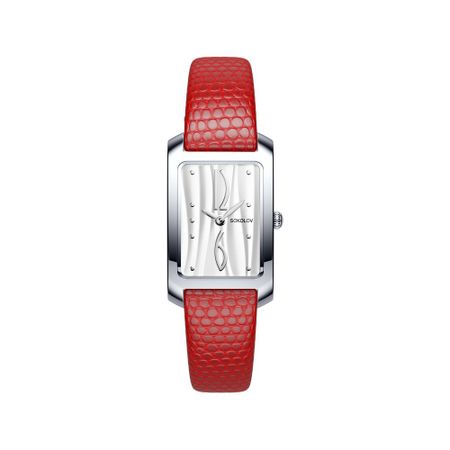 Серебряные женские часы SOKOLOV Flirt 156.30.00.000.01.03.2 настенные часы lukeni деревянные золотые серебряные 40 45 50 см