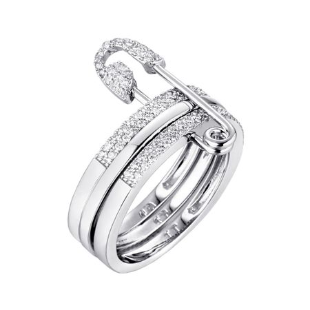 Кольцо Булавка из серебра с фианитами булавка dandys world sprout 58 мм