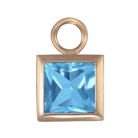Золотая подвеска с топазом Swiss