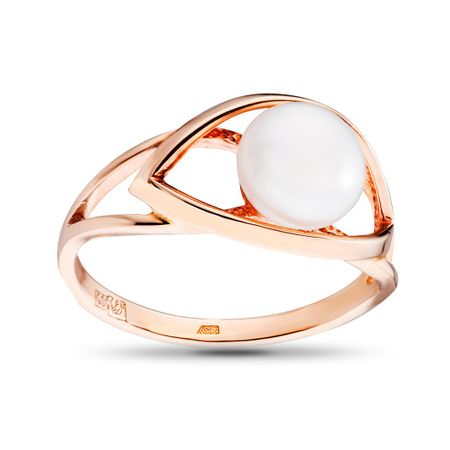 Кольцо из золота с жемчугом