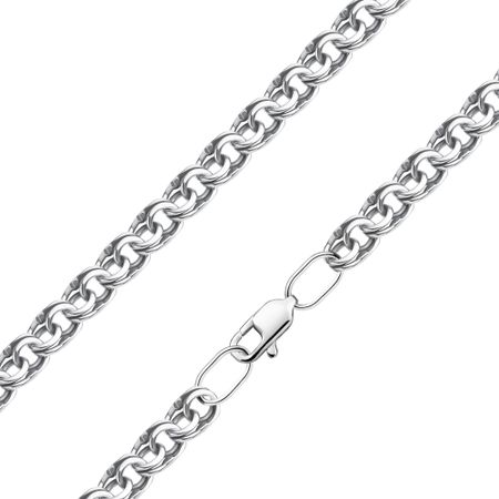 Серебряная цепочка ручного плетения Бисмарк