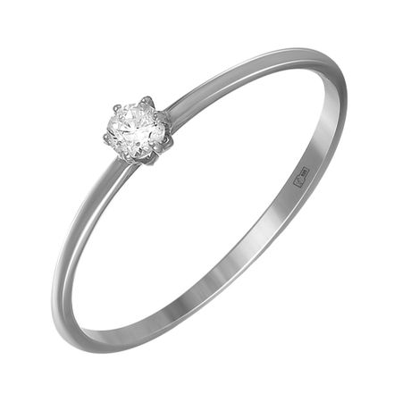 Кольцо из золота с фианитом