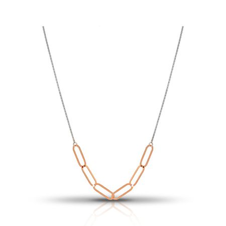 Серебряное колье с позолотой