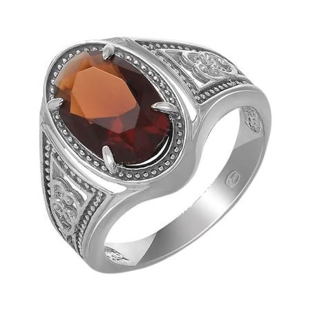 Серебряная печатка с фианитом