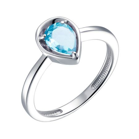 Кольцо из серебра с топазом