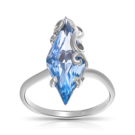 Кольцо из серебра с топазом