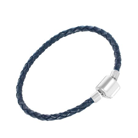 Кожаный браслет с серебряным замком moterm elite a6 кожаный блокнот