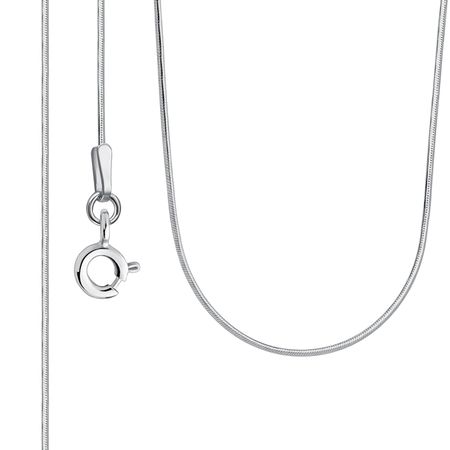 Серебряная цепочка Снейк с родированием серебряная медаль 1914 года италия 5 лир виторио эмануэле iii