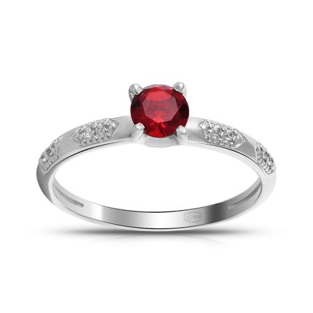 Серебряное кольцо с ювелирным стеклом и фианитами серебряное кольцо с корундом и ювелирном стеклом с фианитами