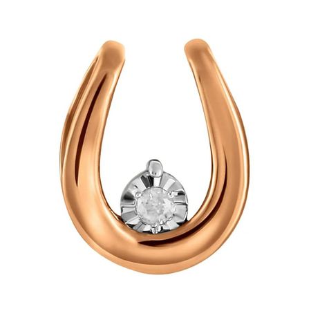 Золотая подвеска с бриллиантом