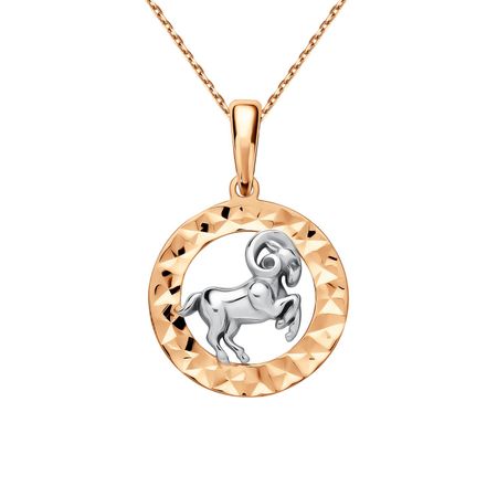 Золотая подвеска со знаком зодиака Овен clever зодиаки овен