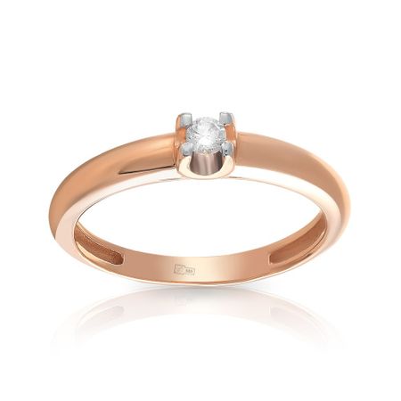 Кольцо из золота с фианитом