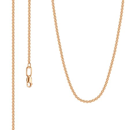 Серебряная цепочка Якорное ролло с позолотой