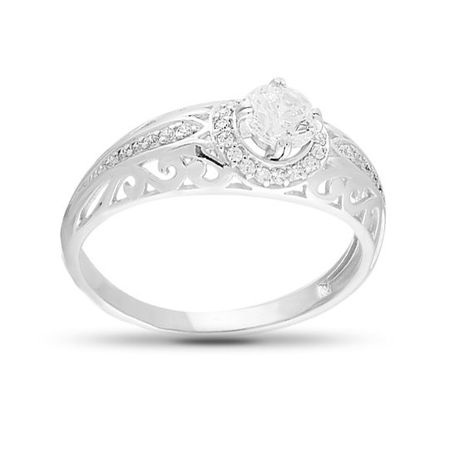 Кольцо из серебра с кристаллами SWAROVSKI