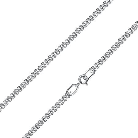 Серебряная цепочка Нонна с алмазной гранью и родированием