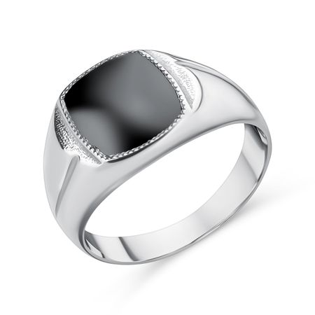 Серебряная печатка с фианитом