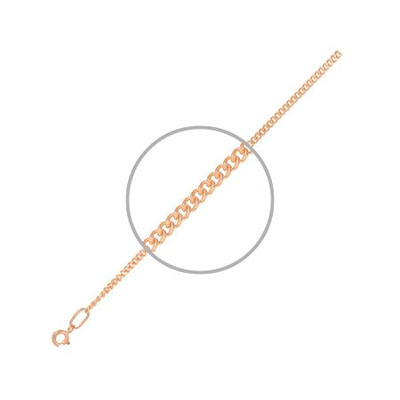 Серебряная цепочка Панцирь с позолотой и алмазной гранью