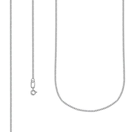 Серебряная цепочка Панцирь с алмазной гранью и родированием